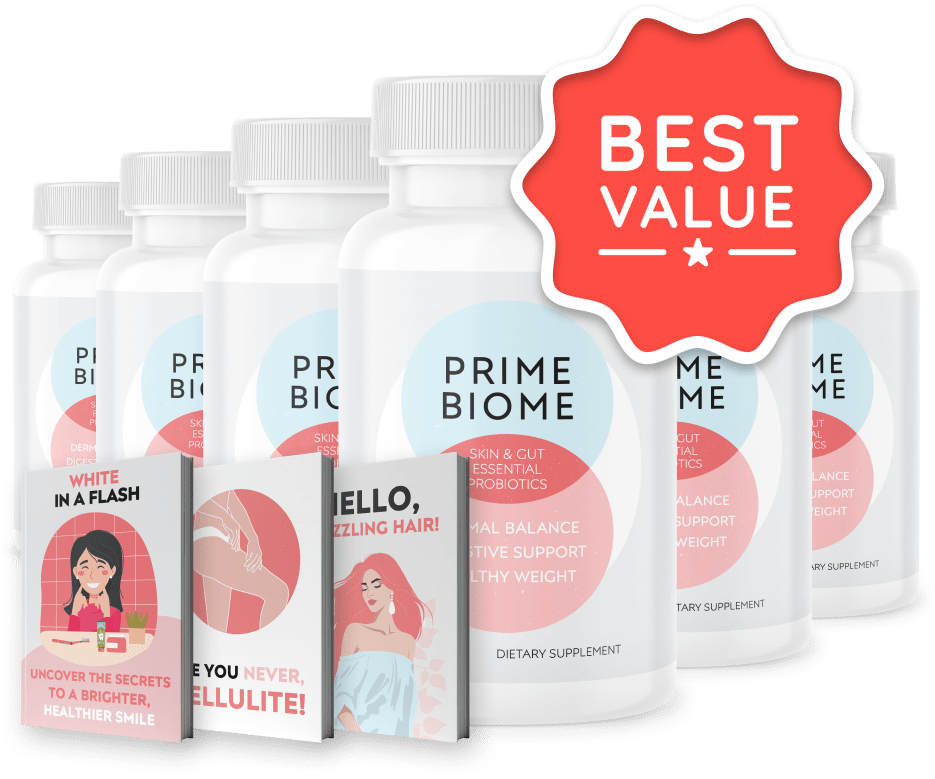 Six bottles of Prime Biome