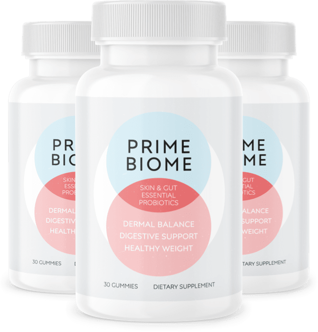 Three bottles of Prime Biome